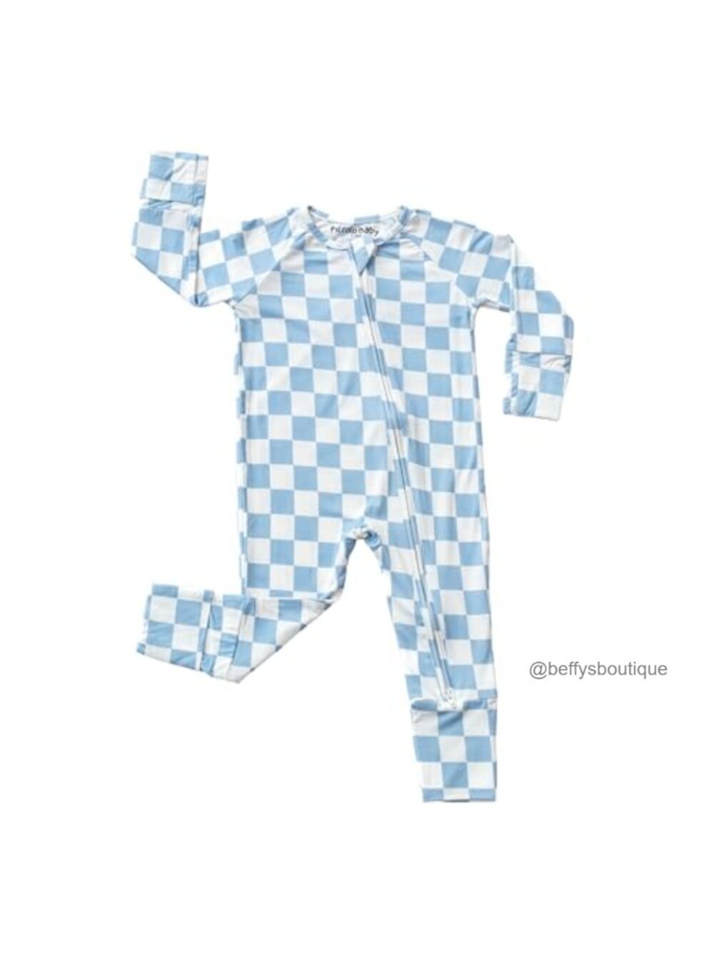 Baby Boys Bamboo Rayon Blend Romper 2-Way Zipper Convertible Footies Long Sleeve